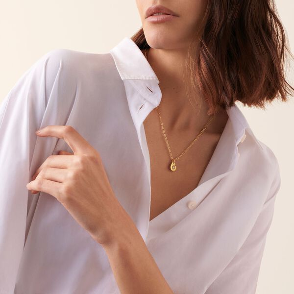 Menottes R10 Yellow Gold and Diamond Pendant